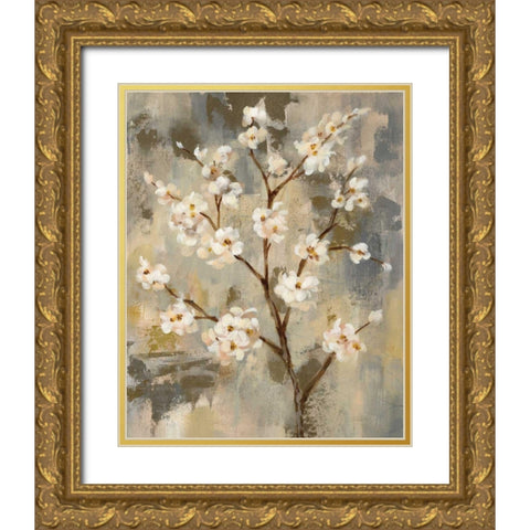 Neutral Branches II Crop Gold Ornate Wood Framed Art Print with Double Matting by Vassileva, Silvia