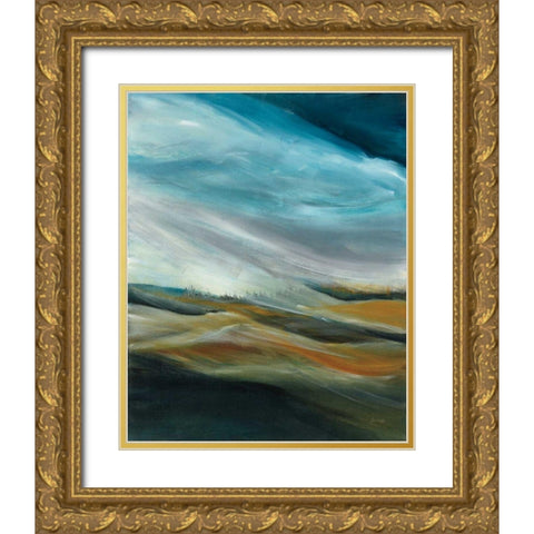 Sand Storm Gold Ornate Wood Framed Art Print with Double Matting by Griggs, Jan