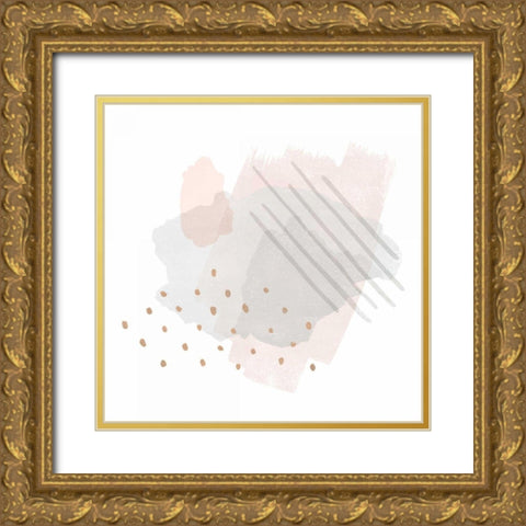 Lovely Blush I Gold Ornate Wood Framed Art Print with Double Matting by Hershey, Moira