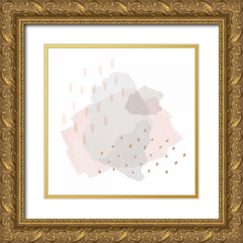 Lovely Blush III Gold Ornate Wood Framed Art Print with Double Matting by Hershey, Moira