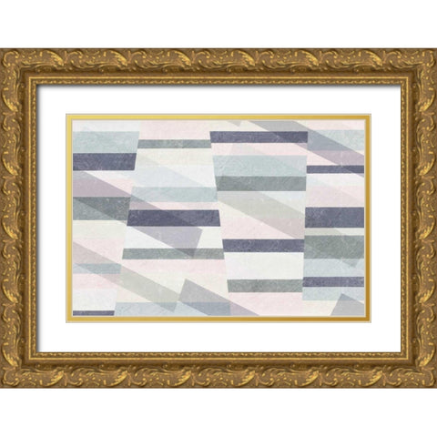 Pastel Reflections I Gold Ornate Wood Framed Art Print with Double Matting by Hershey, Moira