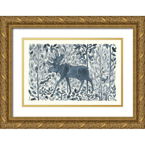 Forest Life VI Gold Ornate Wood Framed Art Print with Double Matting by Thomas, Miranda