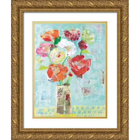 Jersey Queen Gold Ornate Wood Framed Art Print with Double Matting by Day, Kellie