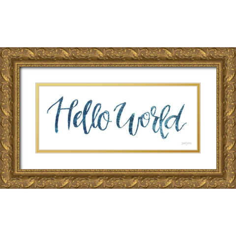Sweet Baby Boy I Gold Ornate Wood Framed Art Print with Double Matting by Jackson, Jenaya