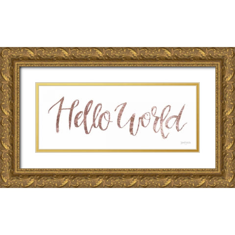 Sweet Baby Girl I Gold Ornate Wood Framed Art Print with Double Matting by Jackson, Jenaya