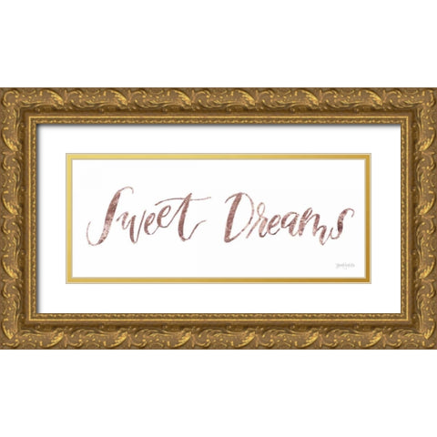 Sweet Baby Girl II Gold Ornate Wood Framed Art Print with Double Matting by Jackson, Jenaya