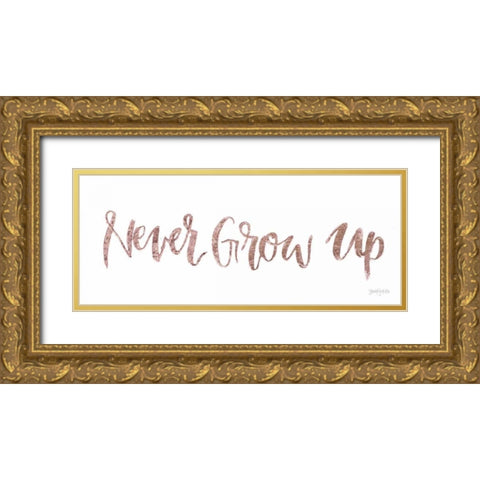 Sweet Baby Girl IV Gold Ornate Wood Framed Art Print with Double Matting by Jackson, Jenaya