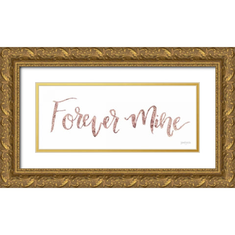 Sweet Baby Girl V Gold Ornate Wood Framed Art Print with Double Matting by Jackson, Jenaya