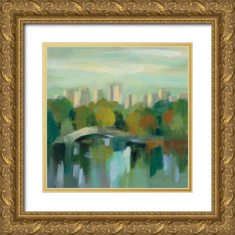 Manhattan Sketches III Gold Ornate Wood Framed Art Print with Double Matting by Vassileva, Silvia