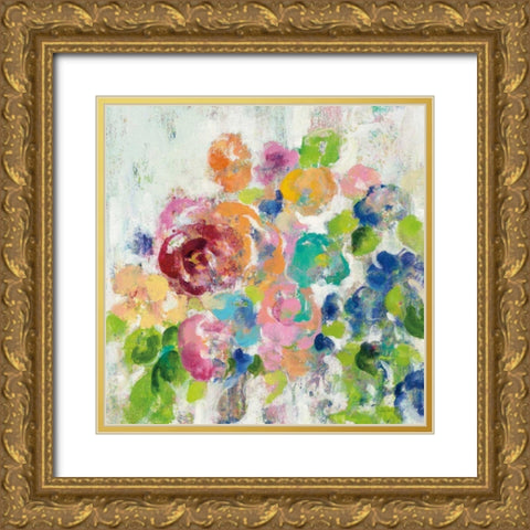 Hydrangea Bouquet II Gold Ornate Wood Framed Art Print with Double Matting by Vassileva, Silvia