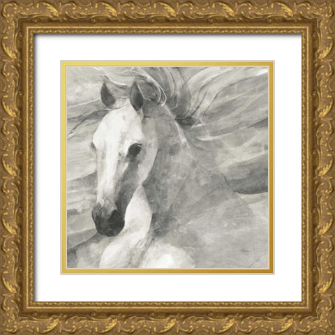 Poseidon Neutral Crop Gold Ornate Wood Framed Art Print with Double Matting by Hristova, Albena