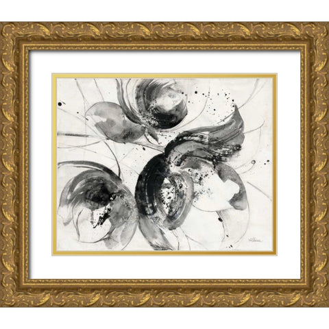 Bold II Gold Ornate Wood Framed Art Print with Double Matting by Hristova, Albena