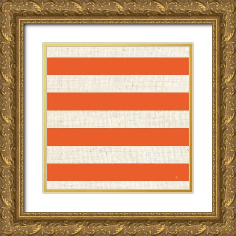 Blue Sky Garden Pattern VC Gold Ornate Wood Framed Art Print with Double Matting by Studio Mousseau