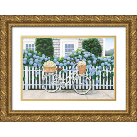 Beach Days II Gold Ornate Wood Framed Art Print with Double Matting by Wiens, James