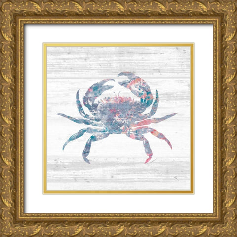 Ocean Life I Gold Ornate Wood Framed Art Print with Double Matting by Adams, Sarah