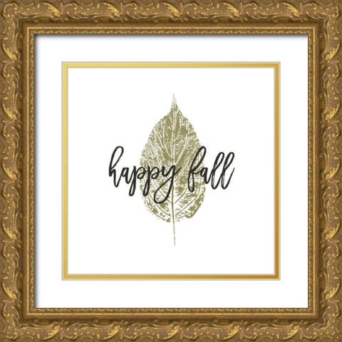 Harvest Sentiments II Gold Ornate Wood Framed Art Print with Double Matting by Hershey, Moira