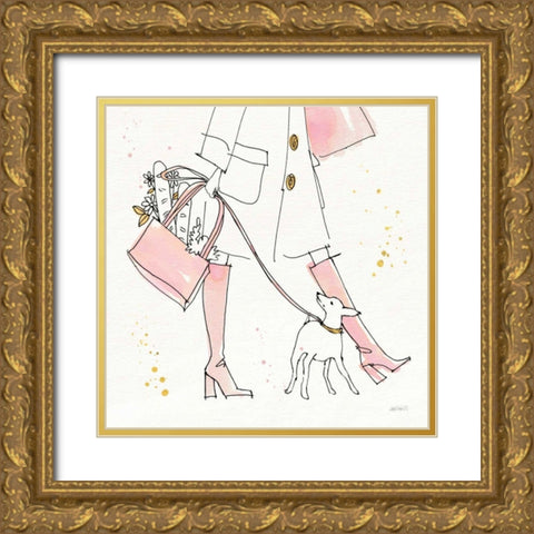 Fashion Feet I Gold Ornate Wood Framed Art Print with Double Matting by Tavoletti, Anne