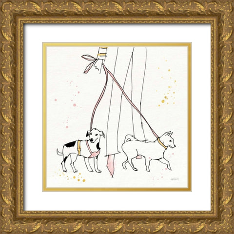 Fashion Feet III Gold Ornate Wood Framed Art Print with Double Matting by Tavoletti, Anne