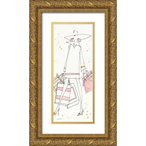 Fashion Feet VI Gold Ornate Wood Framed Art Print with Double Matting by Tavoletti, Anne