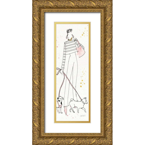 Fashion Feet VII Crop Gold Ornate Wood Framed Art Print with Double Matting by Tavoletti, Anne