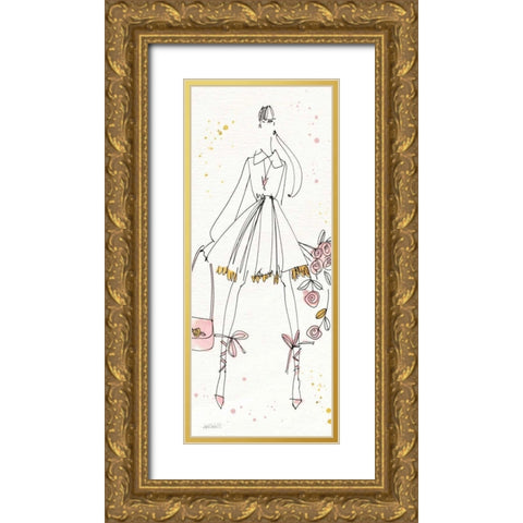 Fashion Feet VIII Gold Ornate Wood Framed Art Print with Double Matting by Tavoletti, Anne
