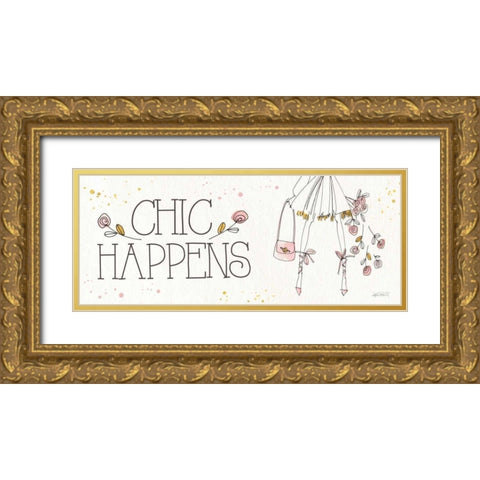 Fashion Feet XII Gold Ornate Wood Framed Art Print with Double Matting by Tavoletti, Anne