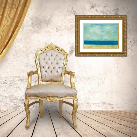 On the Cape IV Gold Ornate Wood Framed Art Print with Double Matting by Warrick, Cheryl