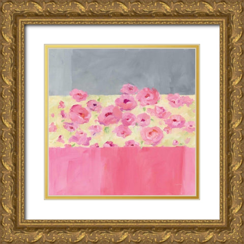 Garden Walk Gold Ornate Wood Framed Art Print with Double Matting by Tillmon, Avery