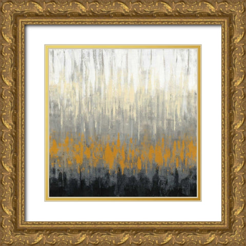 Rain on the Asphalt Gold Ornate Wood Framed Art Print with Double Matting by Vassileva, Silvia