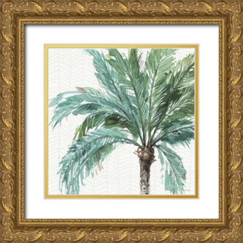 Mixed Greens IV Gold Ornate Wood Framed Art Print with Double Matting by Audit, Lisa