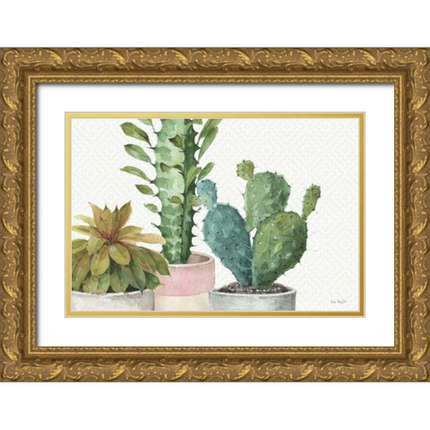 Mixed Greens XXXIII Gold Ornate Wood Framed Art Print with Double Matting by Audit, Lisa