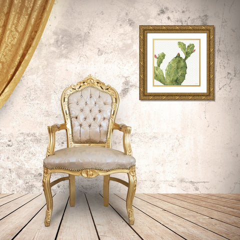 Mixed Greens XXXV Gold Ornate Wood Framed Art Print with Double Matting by Audit, Lisa
