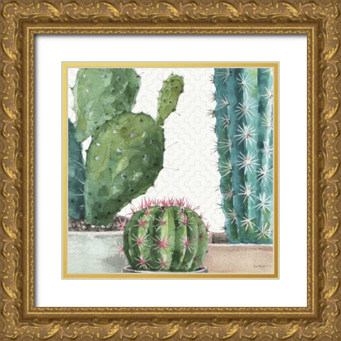 Mixed Greens XXXIX Gold Ornate Wood Framed Art Print with Double Matting by Audit, Lisa