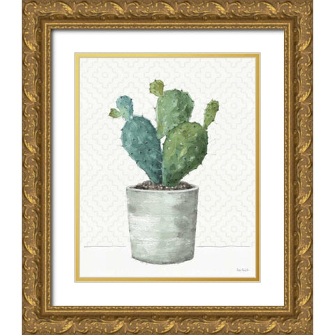 Mixed Greens XLI Gold Ornate Wood Framed Art Print with Double Matting by Audit, Lisa