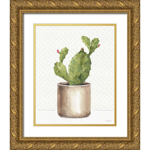 Mixed Greens XLII Gold Ornate Wood Framed Art Print with Double Matting by Audit, Lisa