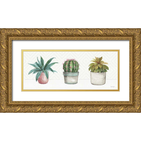 Mixed Greens XLVII Gold Ornate Wood Framed Art Print with Double Matting by Audit, Lisa
