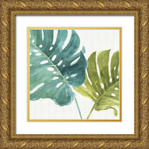Mixed Greens LXXV Gold Ornate Wood Framed Art Print with Double Matting by Audit, Lisa