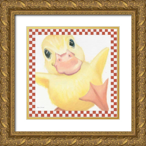 Farm Friends II Border Gold Ornate Wood Framed Art Print with Double Matting by Sullivan, Myles