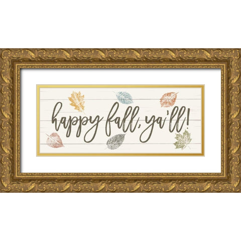 Harvest Sentiments Sign II Gold Ornate Wood Framed Art Print with Double Matting by Hershey, Moira