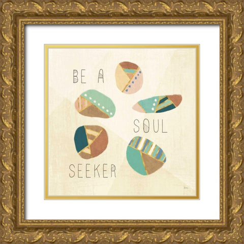 Outdoor Geo VIII Gold Ornate Wood Framed Art Print with Double Matting by Charron, Veronique