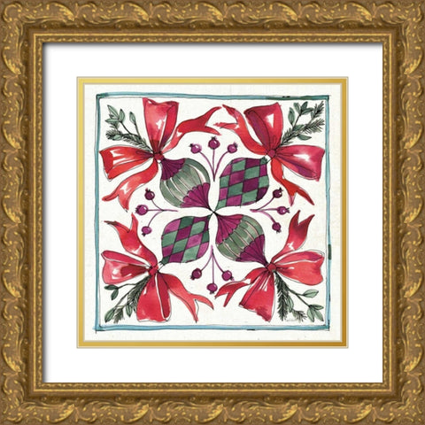 Seasonal Charm IX Gold Ornate Wood Framed Art Print with Double Matting by Tavoletti, Anne