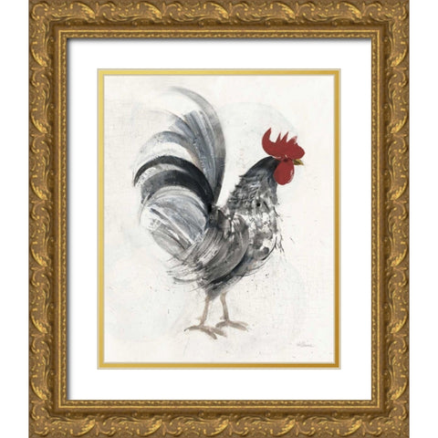 Gents I Gold Ornate Wood Framed Art Print with Double Matting by Hristova, Albena