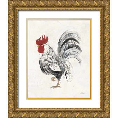 Gents II Gold Ornate Wood Framed Art Print with Double Matting by Hristova, Albena