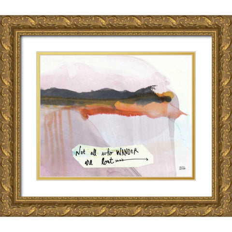 Explore II Gold Ornate Wood Framed Art Print with Double Matting by Averinos, Melissa