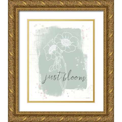 Organic Lines II Gold Ornate Wood Framed Art Print with Double Matting by Pertiet, Katie