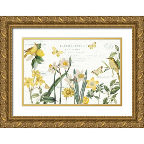 Citron Curiosities I Gold Ornate Wood Framed Art Print with Double Matting by Pertiet, Katie