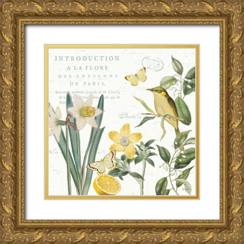 Citron Curiosities III Gold Ornate Wood Framed Art Print with Double Matting by Pertiet, Katie