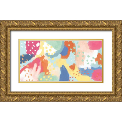 Bright Life III Gold Ornate Wood Framed Art Print with Double Matting by Urban, Mary