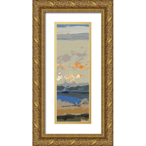 Evening Killala Bay III Gold Ornate Wood Framed Art Print with Double Matting by Dowling, Grainne