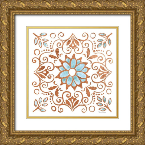 October Garden IX Gold Ornate Wood Framed Art Print with Double Matting by Grove, Beth